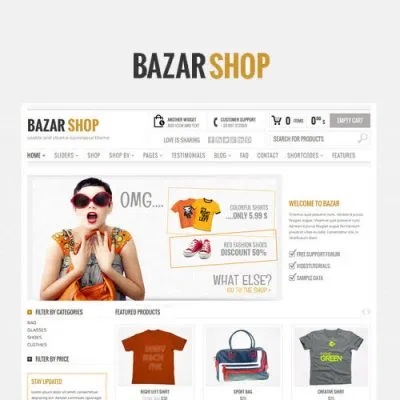 Bazar Shop Multi Purpose E Commerce Theme