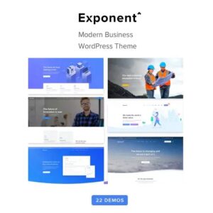Exponent Modern Multi Purpose Business WordPress Theme